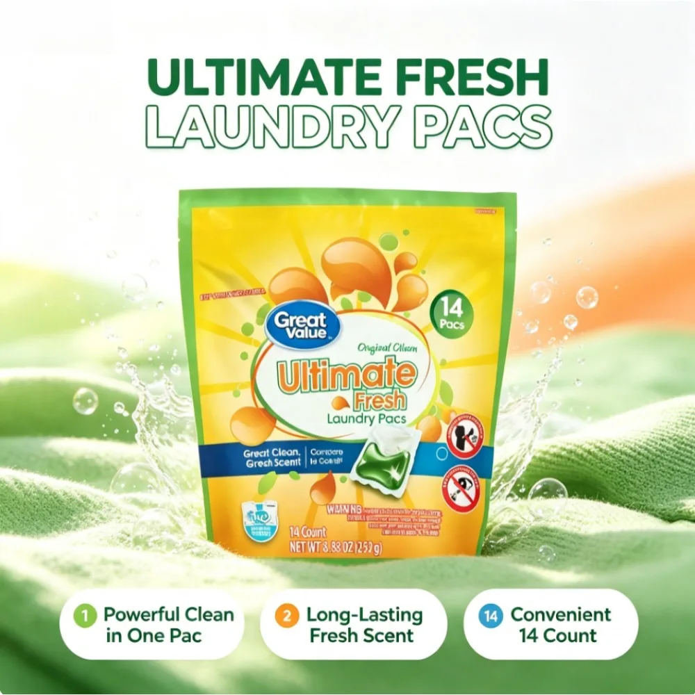 Crossfit Machine - Ultimate Fresh Laundry Detergent Pacs, Original